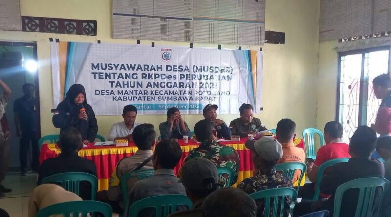 Foto: Pelaksanaan Musyawarah RKPDes Mantar 2025