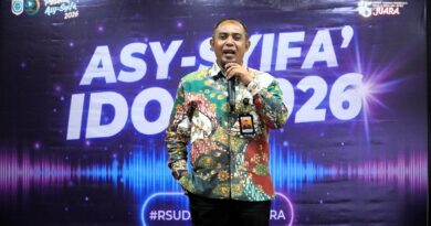 Foto: Direktur RSUD Asy-Syifa’ Sumbawa Barat, Andy Suhaeri, saat membuka Final Asy-Syifa’ Idol 2026
