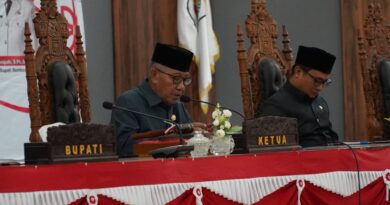 Foto: Rapat Paripurna DRPD KSB tentang pembentukan Pansus LKPJ Bupati TA 2025