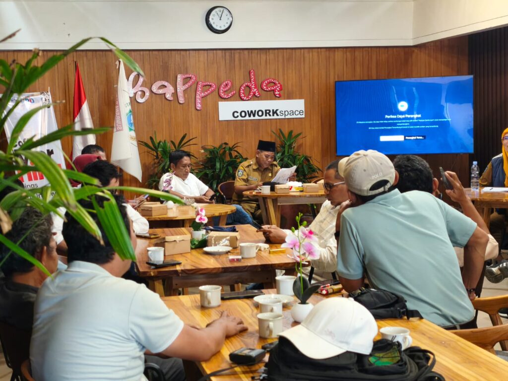 Foto: Kegiatan coffee morning Diskominfo KSB bersama awak media