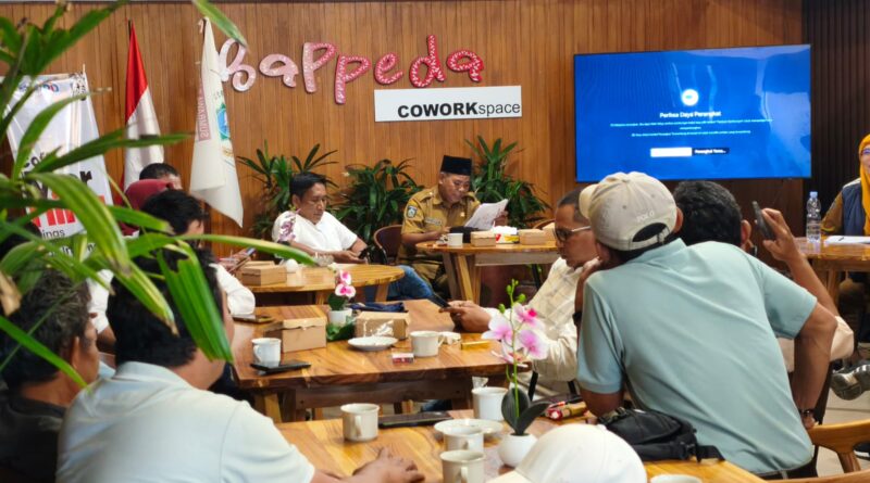 Foto: Kegiatan coffee morning Diskominfo KSB bersama awak media
