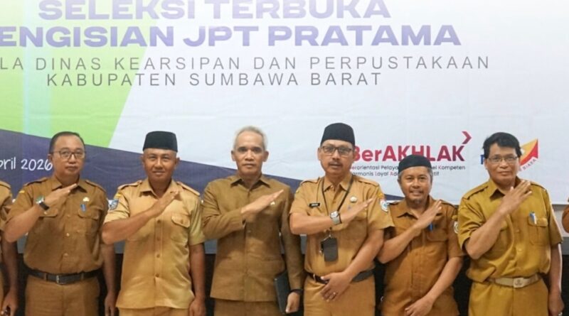 Foto: Peserta seleksi pengisian Jabatan Pimpinan Tinggi (JPT) Pratama Kepala Dinas Kearsipan dan Perpustakaan Kabupaten Sumbawa Barat