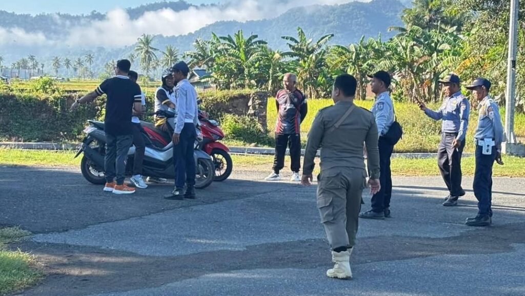 Foto: Pengamanan Sat Pol PP ke ASN Lingkup KTC