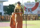 Foto: Wakil Bupati Sumbawa Barat, Hj. Hanipah, S.Pt., M.M.Inov, saat Meminpin Upacara