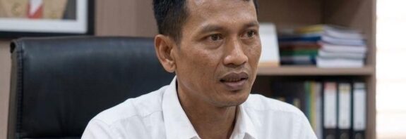 Foto: Kepala Desa Mantar, Asmono. (dok. Media KSB)