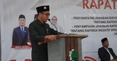 Foto: Juru bicara Badan Pembentukan Peraturan Daerah (Bapemperda) DPRD KSB, H. Basuki AR.