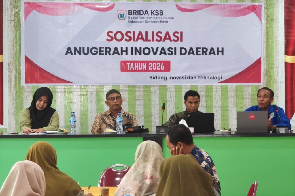 Foto: Sosialisasi AID 2026 oleh BRIDA KSB di Kedai sawah, Taliwang.