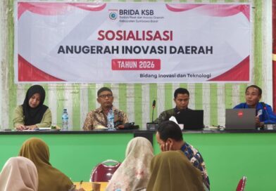 Foto: Sosialisasi AID 2026 oleh BRIDA KSB di Kedai sawah, Taliwang.