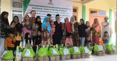 Foto: Penyerahan PMT ke 200 Balita Stunting (dok. Baznas KSB)