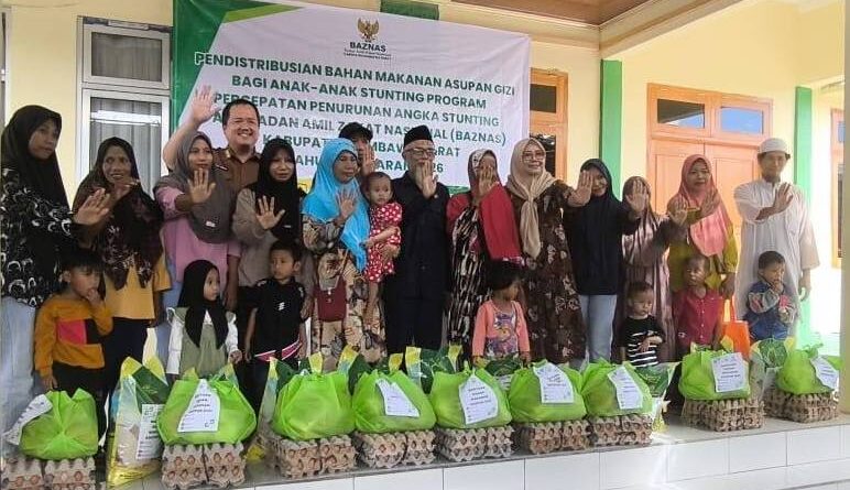 Foto: Penyerahan PMT ke 200 Balita Stunting (dok. Baznas KSB)