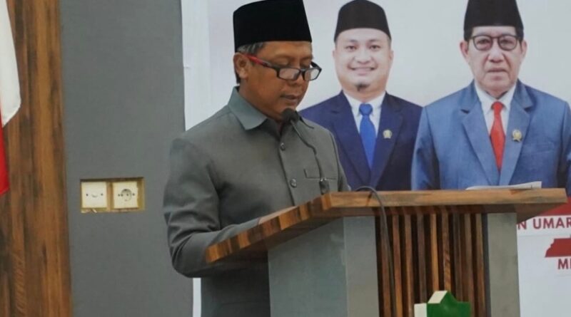 Foto: Bupati KSB, H. Amar Nurmansyah saat meyampaikan menyampaikan Rancangan KUPA-PPAS Perubahan APBD 2026.