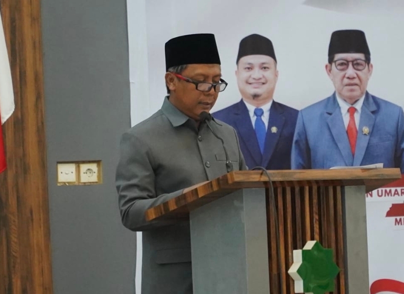 Foto: Bupati KSB, H. Amar Nurmansyah saat meyampaikan menyampaikan Rancangan KUPA-PPAS Perubahan APBD 2026.