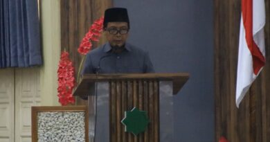 Foto: Bupati KSB, H. Amar Nurmansyah saat Sidang Paripurna. (dok. DPRD KSB)