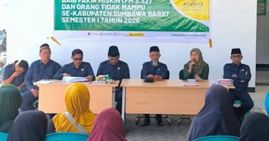 Foto: Penyaluran bantuan Fakir Miskin (FM) 3.32 Semester I Tahun 2026 kepada 1.138 KK oleh Baznas KSB.