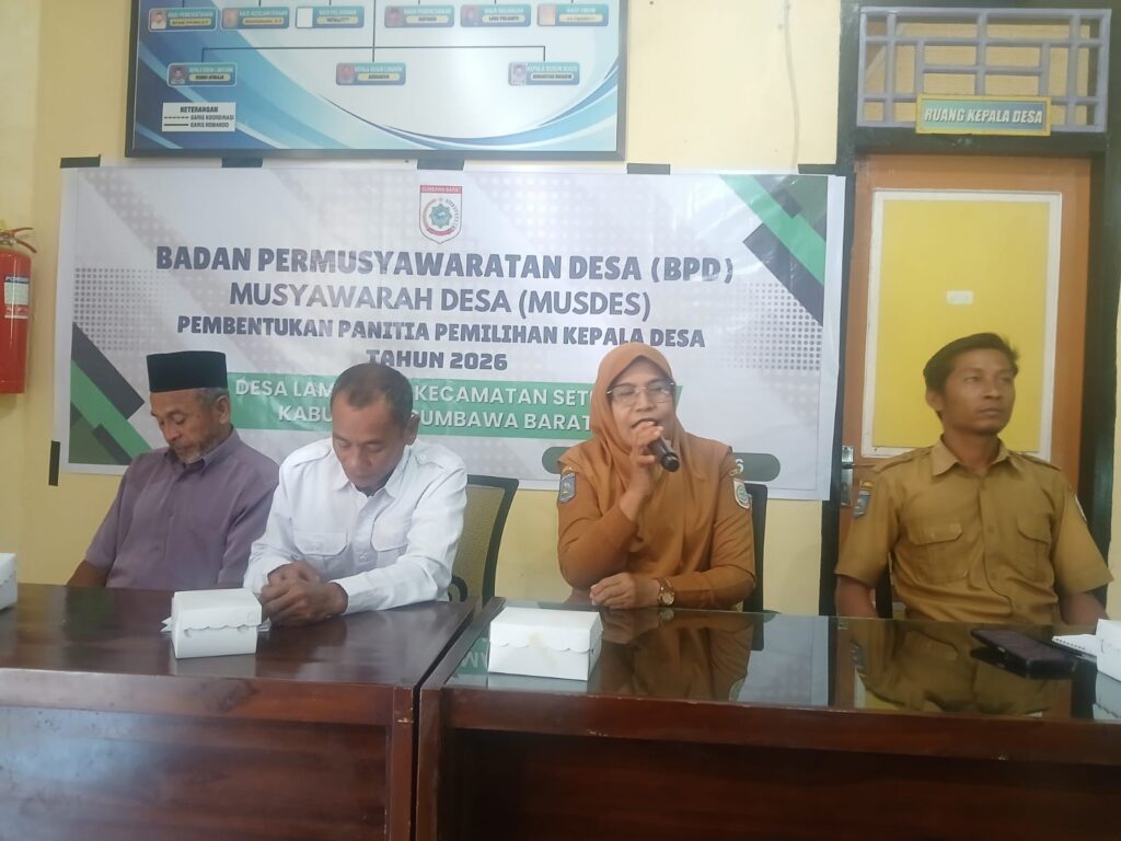 Foto: membentuk Panitia Pemilihan Kepala Desa (Pilkades) Desa Lamusung.