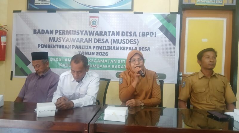 Foto: membentuk Panitia Pemilihan Kepala Desa (Pilkades) Desa Lamusung.