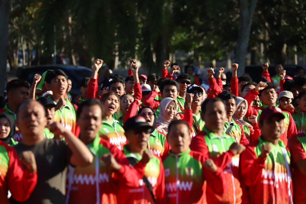 Foto: Dukungan AMMAN untuk Kontingen KSB pada Ajang Porprov XII NTB 2026 (dok. AMMAN)