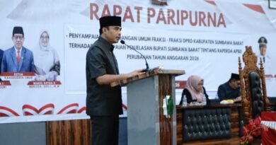 Foto: Sidang Paripurna penyampaian Pandangan Umum Fraksi DPRD KSB terhadap Raperda APBD Perubahan