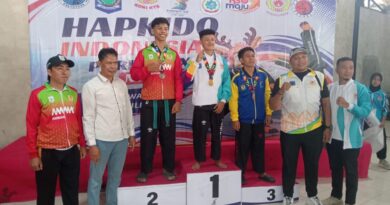 Foto: Atlet Hapkindo Sumbawa Barat pada Ajang Porprov XXII NTB 2026