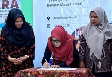 Foto: Perjanjian Kerja Sama (PKS) Pemerintah KSB dengan TK H.I Al-Ikhlas Bukit Damai