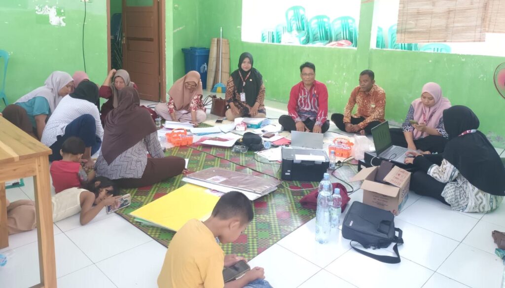 Foto: Rapat Persiapan Kecamatan Seteluk Jelang Lomba Posyandu.