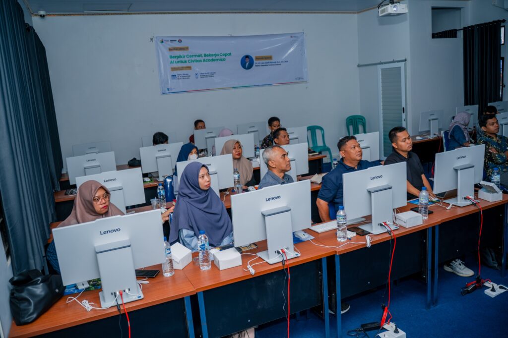 Foto: Pelatihan artificial intelligence/AI regional bertajuk AI Ready ASEAN yang berlangsung di kampus UNDOVA kolaborasi dengan AMMAN (dok. AMMAN)