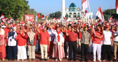 Foto: Gerakan Pembagian Bendera Merah Putih Tahun 2026, Sumbawa Barat (dok. Bale Rungan)