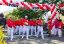 Foto: Lomba gerak jalan tepat waktu PGRI KSB 2026. (dok. Media KSB)