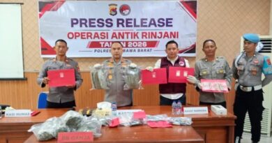 Foto: Konferensi pers Operasi rinjani 2026, Polres KSB.