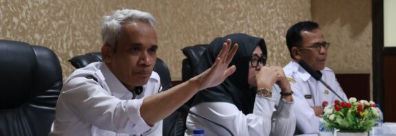 Foto: Rapat koordinasi pemantapan persiapan yang digelar di Ruang Rapat Gili Kenawa, Sekretariat Daerah KSB.