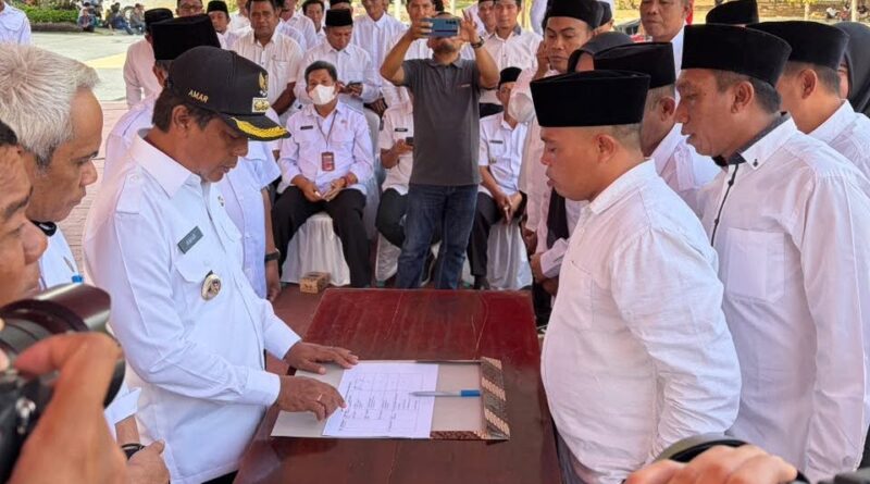 Foto: Deklarasi Pilkades Damai (dok. DPMD KSB)