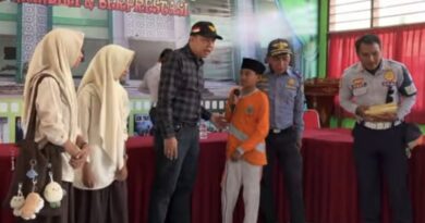 Foto: Sosialisasi Dishub KSB ke MTsN 1 Taliwang.