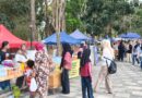 Foto: Stand UMKM ikut ramaikan lomba Gerak Jalan Tepat Waktu 2026 (dok. Media KSB)