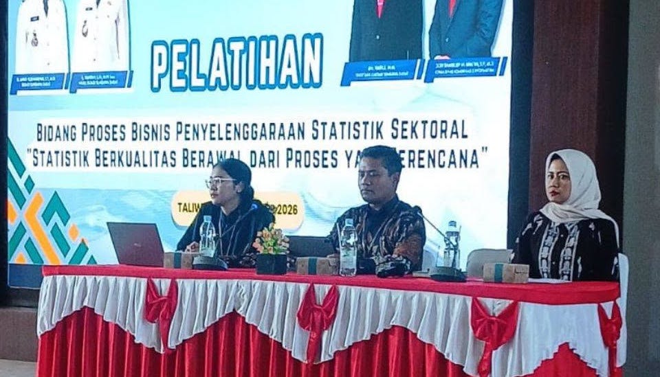 MEDIAKSB - Pelatihan Bidang Proses Bisnis Penyelenggaraan Statistik Sektoral Diskominfo KSB (Foto: Diskominfo KSB)