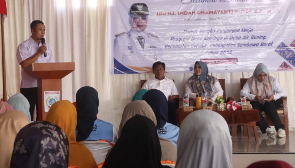 MEDIAKSB - Kunjungan Wagub NTB, Indah Dhamayanti Putri, di desa Air Suning (Foto: Desa Air Suning)
