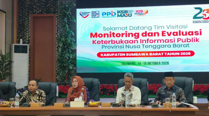 MEDIAKSB - Monev KIP oleh KI NTB di Sumbawa Barat, Kamis (15/10/2026) (Foto: Imam Fauzan/MEDIAKSB)