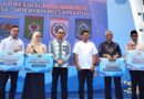 MEDIAKSB - Sekda KSB, Hairul Jibril, saat menerima penghargaan TPID Terbaik II kategori Kabupaten/Kota IHK.