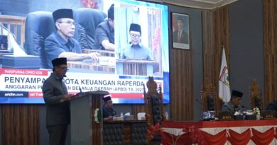 MEDIAKSB - Rapat Paripurna DPRD KSB tentang penyampaian Nota Keuangan Raperda APBD 2027, Senin (12/10/2026) (Foto: DPRD KSB)