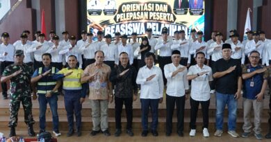 MEDIAKSB - Pelepasan penerima Beasiswa Pelatihan Mekanik dan Operator Alat Berat ke UT School, Jumat (02/09/2026) (Foto: Prokopim KSB)