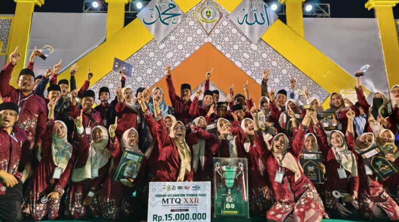 MEDIAKSB - Kafilah Kecamatan Taliwang pada MTQ ke XXII di Seteluk, Jumat (02/09/2026) (Foto: Imam Fauzan)